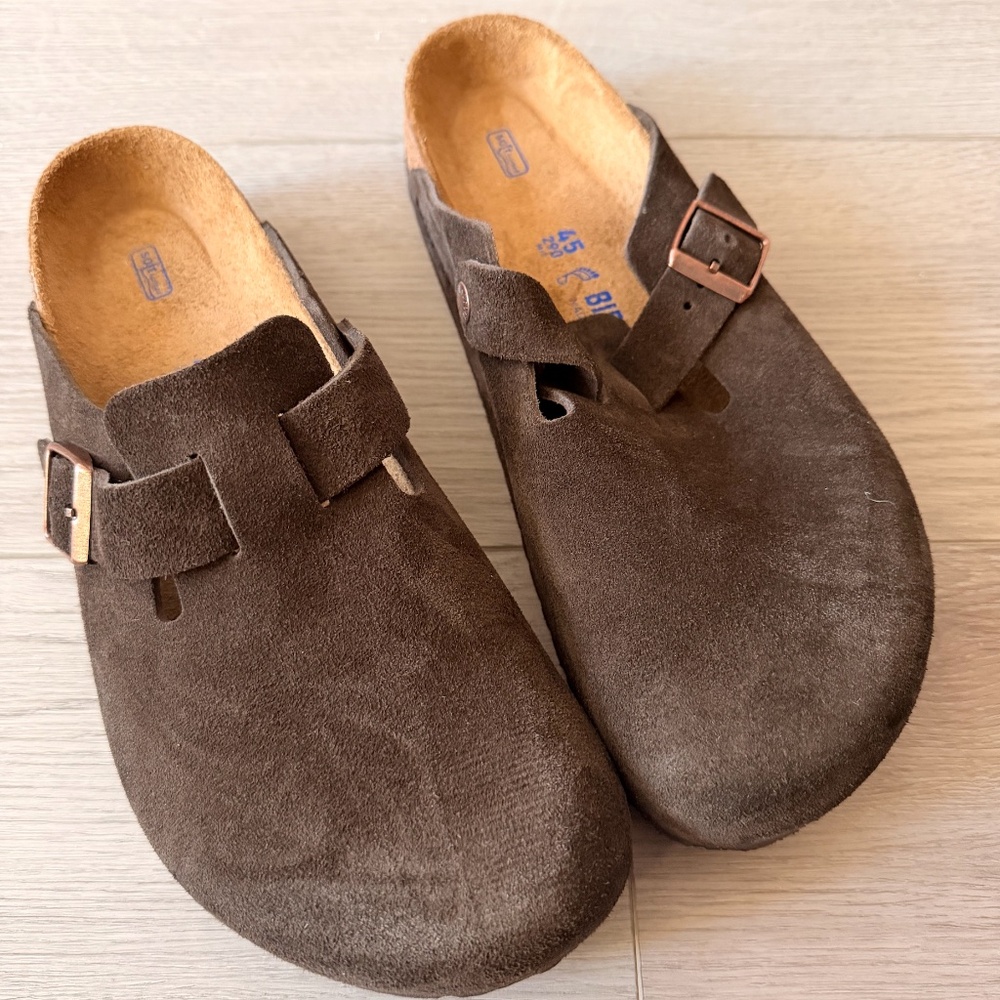 Birkenstock Boston Mocha Soft Footbed 45 M/ 12M